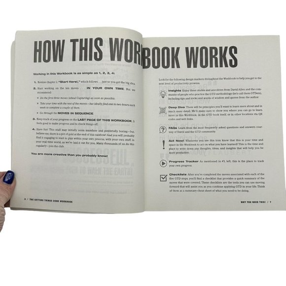 The Getting Things Done Workbook:10 Moves Stress Free Productivity Allen, David - Picture 4 of 10